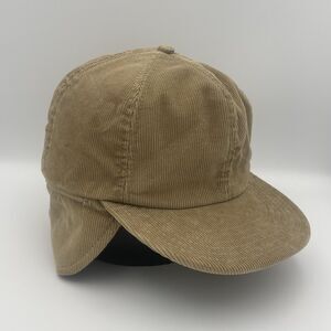 Vintage P Brand Corduroy Insulated Hunting Hat Ear Flaps Made In USA Size XL